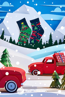 Ponožky dětské X-mas tree kids 23-26-2