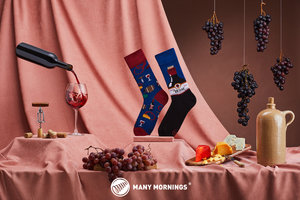 Ponožky klasik Cabernet sockvignon 39-42-2