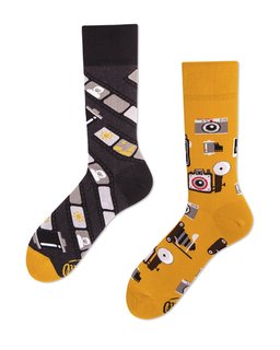 Ponožky klasik Retro camera 35-38-1