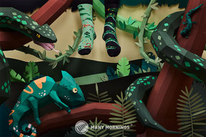 Ponožky klasik Sneaky snake 39-42-2