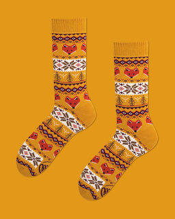 Ponožky klasik Winter warm fox 39-42-5