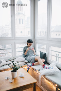 Ponožky klasik Winter warm Rudolph 43-46-2