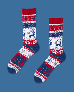 Ponožky klasik Winter warm Rudolph 43-46-4