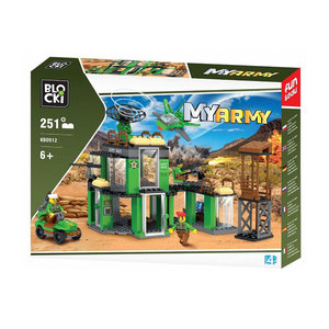 Stavebnice Blocki My Army Armádní stanice-5