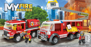 Stavebnice Blocki My Fire brigade Hasičská stanice-8