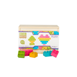 Eco-bricks Plus 25 barevných kostek-3