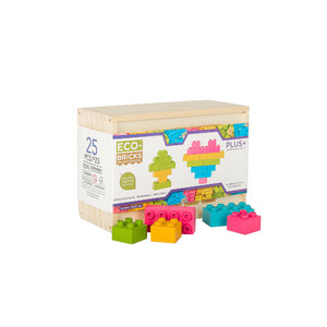 Eco-bricks Plus 25 barevných kostek-4