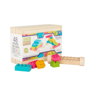 Eco-bricks Plus 48 barevných kostek-4