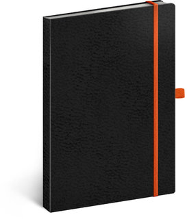 Notes A5 Vivella Classic černý/oranžový, tečkovaný-1