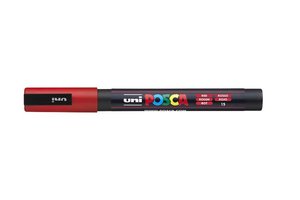 Akrylový popisovač PC-3M Posca, 0,9-1,3 mm, červený-1