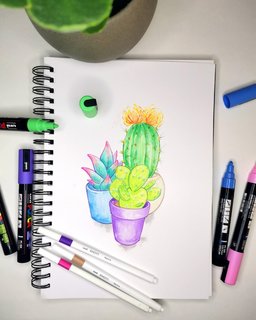 Sada akrylových popisovačů PC-3M Posca, 4 ks, 0,9-1,3 mm, černá, bílá, zlatá, stříbrná-3