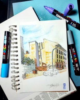 Sada akrylových popisovačů PC-5M Posca, 8 ks, 2,5 mm, mix základních barev-6