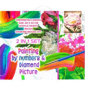 Diamantové malování Peony 40 x 50 cm 2v1-4