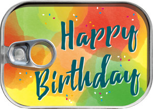 Konzerva na peníze Happy Birthday barevná-1