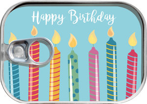 Konzerva na peníze Happy Birthday svíčky-1