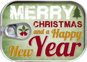 Konzerva na peníze Merry Christmas and Happy New Year zelená-1