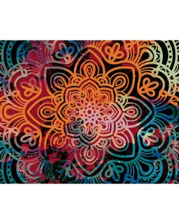 Malování podle čísel - Zářivá mandala-1