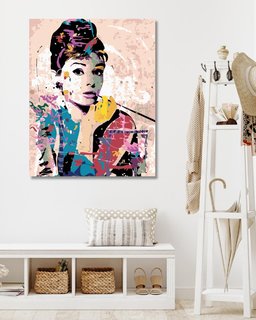 Malování podle čísel Audrey Hepburn-2