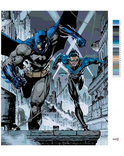 Malování podle čísel Batman a Nightwing-3