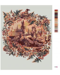 Malování podle čísel Bradavice (Harry Potter)-3