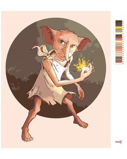 Malování podle čísel Dobby (Harry Potter)-3
