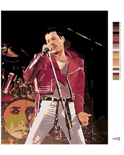 Malování podle čísel Freddie na pódiu-3