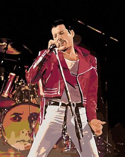 Malování podle čísel Freddie na pódiu-1