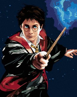 Malování podle čísel Harry Potter a hůlka-1