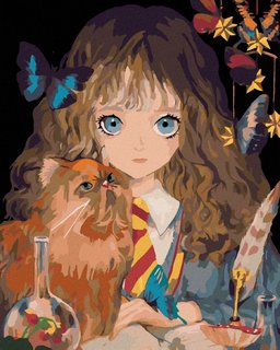 Malování podle čísel Hermiona a Křivonožka (Harry Potter)-1