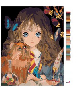 Malování podle čísel Hermiona a Křivonožka (Harry Potter)-3