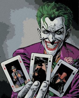 Malování podle čísel Joker a karty (Batman)-1