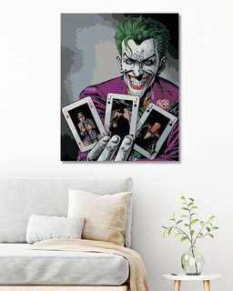 Malování podle čísel Joker a karty (Batman)-2