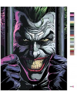 Malování podle čísel Joker za mřížemi (Batman)-3