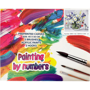 Malování podle čísel Luční kytice 40x50 cm-3