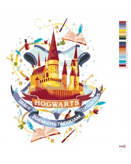 Malování podle čísel Malované Bradavice (Harry Potter)-3