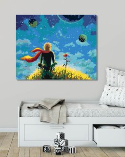 Malování podle čísel Malý princ a jeho růže-2
