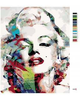 Malování podle čísel Marilyn Monroe-3