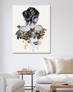 Malování podle čísel Motýlí žena-2