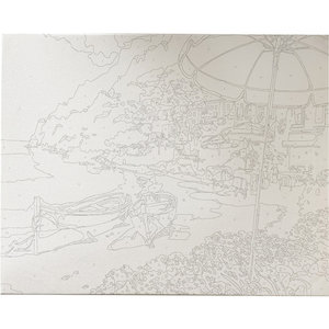 Malování podle čísel Pláž 40 x 50 cm-2