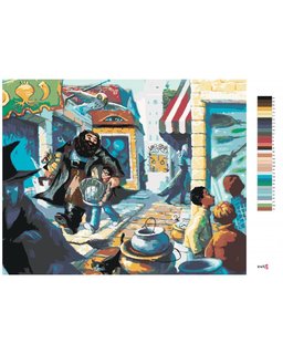 Malování podle čísel Příčná ulice (Harry Potter)-3
