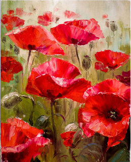 Malování podle čísel Vlčí mák 30x40 cm-1