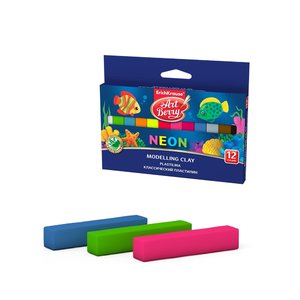 Modelína ArtBerry Neon s Aloe Vera, 12 barev-1
