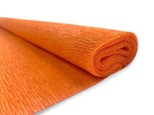 Krepový papír světle oranžový, 5-1