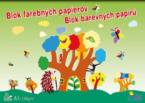 Skicák barevných papírů A3, 20 listů-1