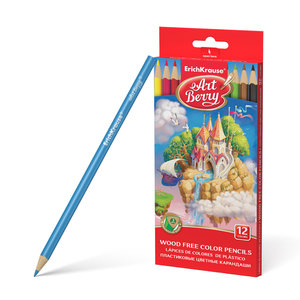 Plastové trojhranné pastelky, 12 barev-1