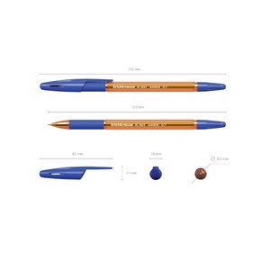 Kuličkové pero R-301 Amber Stick&Grip 0.7-3