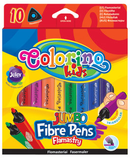 Fixy trojhranné Colorino JUMBO, 10 barev-1