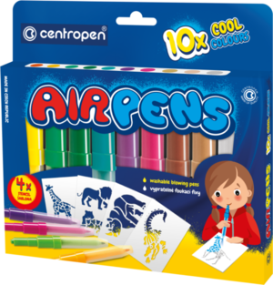 Foukací fixy Cool, 10 barev-1