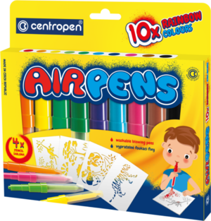 Foukací fixy Rainbow, 10 barev-1