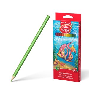 Pastelky ArtBerry® šestihranné, 24 barev-1